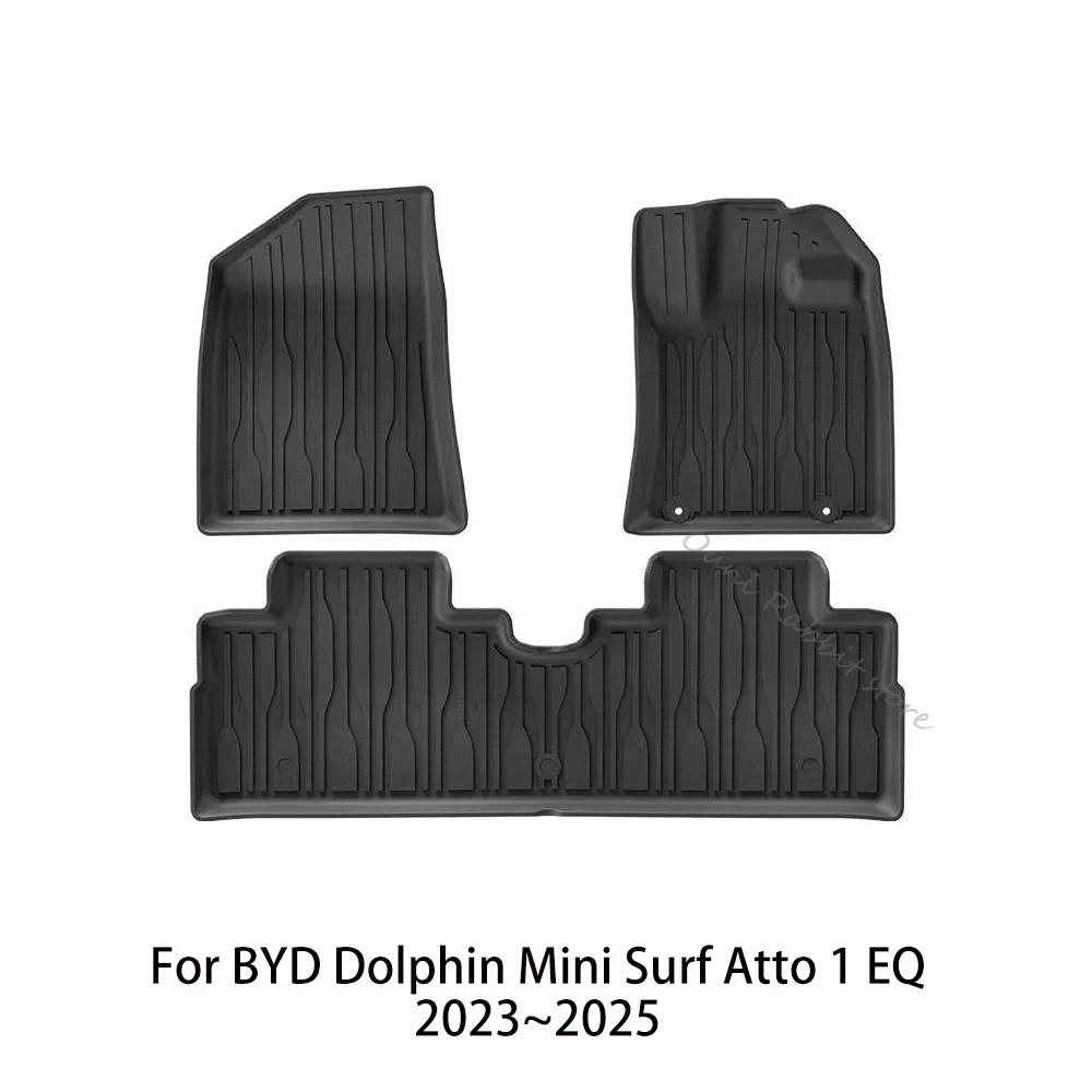For BYD Seagull Dolphin Mini Surf Atto 1 EQ 2023~2025 2024 RHD Car Floor MatsScratch Resistant Carpets Pad Interior Accessories
