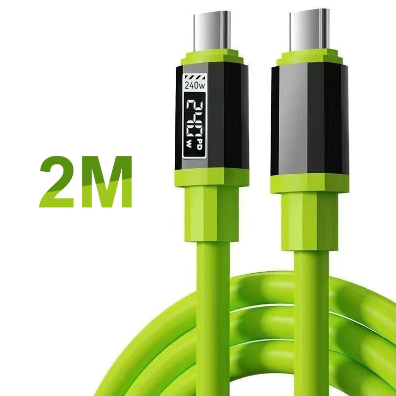 Hot Sale 240W Type C To Type C Super Fast Charging Cable Universal High Power Charger USB Cord 6A USB C Cable
