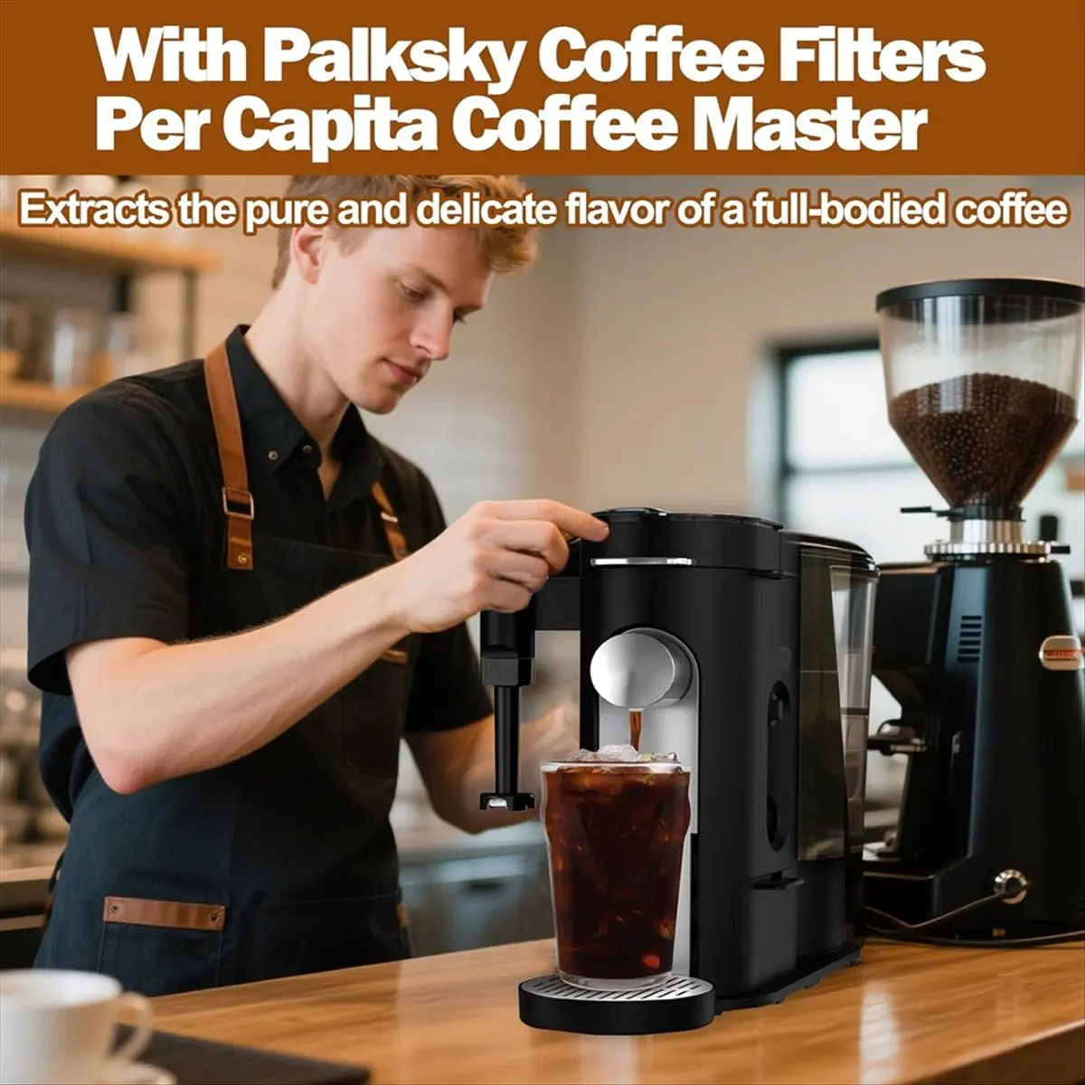 150PCS Disposable Coffee Filters for PB051/PB041 Makers, Replacement Paper Filter for Pod & Grounds