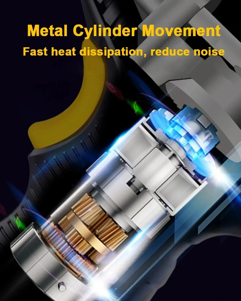 EAFC 120 W tragbarer Luftkompressor, kabellose aufblasbare Pumpe, tragbare Luftpumpe, Reifenfüller für Auto, Fahrrad, Bälle, Motorrad, LED-Leuchten, UBS-Ladegerät – Detail 11