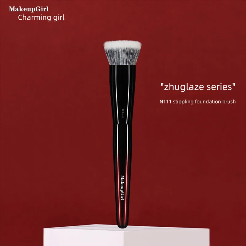 

Charming Girl Zhu Yau N111 Dot Paint - Lightweight Flat-headed Foundation For Beginners, Seamless Makeup Brush
