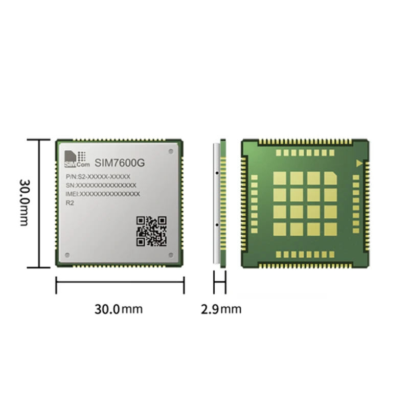 

SIMCOM SIM7600G LCC+LGA package Multi-Band LTE-FDD/LTE-TDD/HSPA+ and GSM/GPRS/EDGE LTE CAT-1 module Downlink 10Mbps Uplink 5Mbps