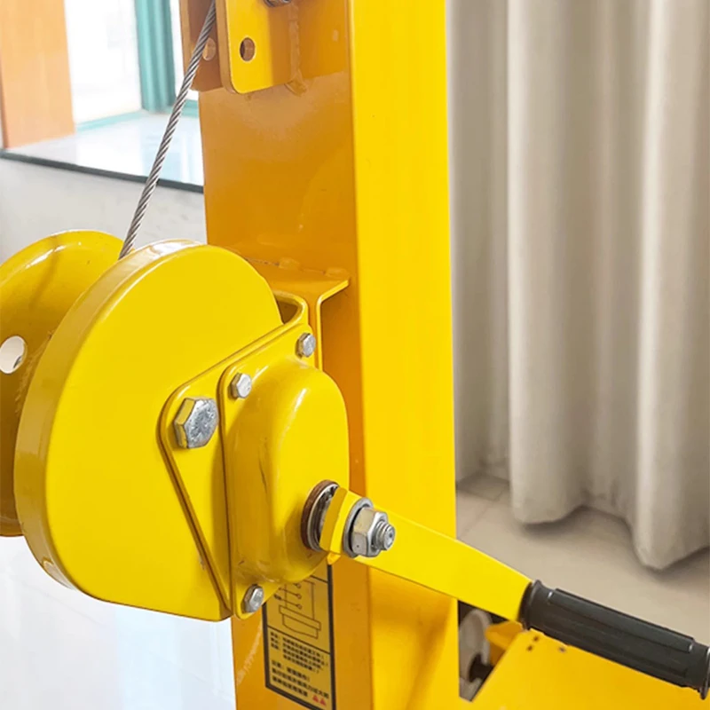 Cranked lifting pole, manual telescopic mechanical winch, lifting mast 3/4/5/6/7/8 meters Hand Hand-cranked lifting mast