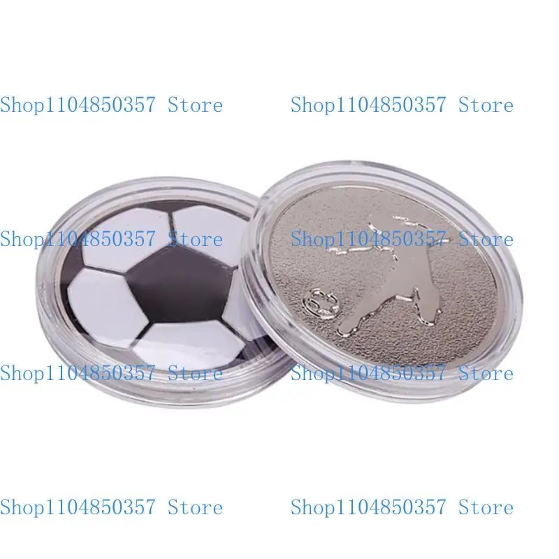 5ASD Football Refinee Juez monedas fútbol Coin Pick Side Soccer Coin