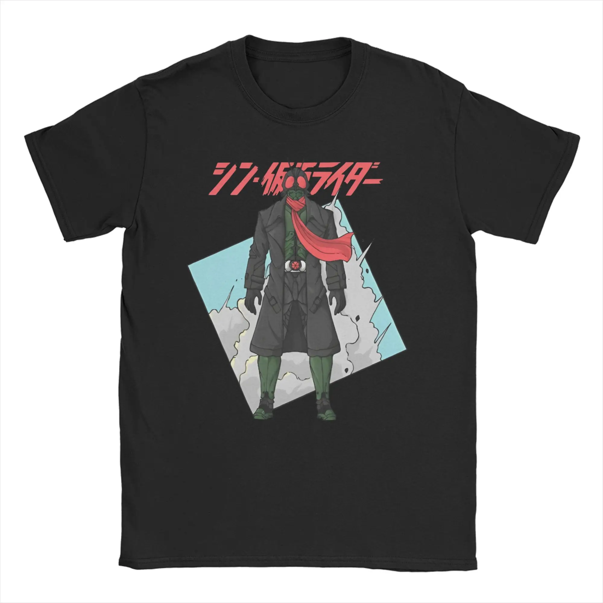 Shin Kamen Rider Men Women T Shirt  Crazy Tee Shirt Short Sleeve Round Neck T-Shirt Cotton Graphic Clothes