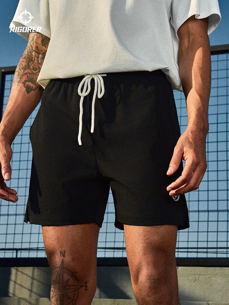 Rigoster-shorts esportivos casuais masculinos, tecido respirável, basquete, fitness, novo, verão, 2022