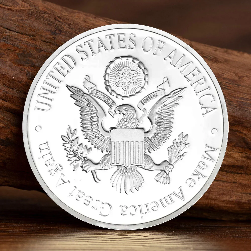 Christian Jesus Silvery Plated Souvenir Coin Creative Gift Colorful Bible Story Medal Collectible Coins