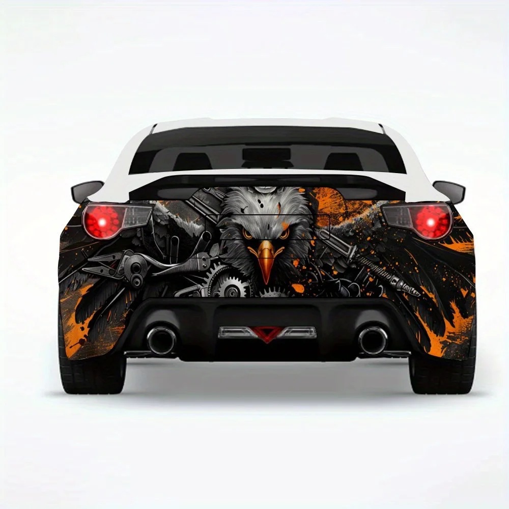 

Mechanical Eagle Car StickerVinyl Decal for Car Rear, Waterproof Self-Adhesive Vinyl Stickers for Vehicle Tail & Bumper, Decorat
