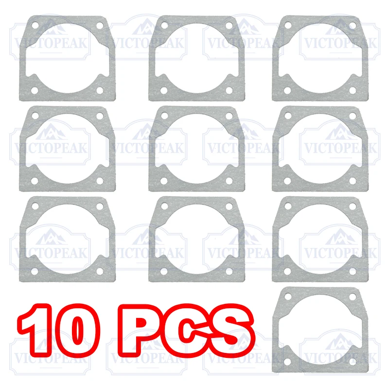Chainsaw 4500 5200 5800 Cylinder Gasket 10 Pieces Garden Tool Parts Accessories