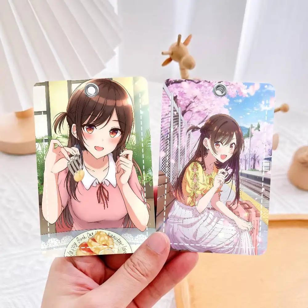 

Кошелек для карт Ichinose Chizuru в стиле аниме Rent-a-Girlfriend, минималистичный кожаный, гладкий, для удостоверений личности и визиток