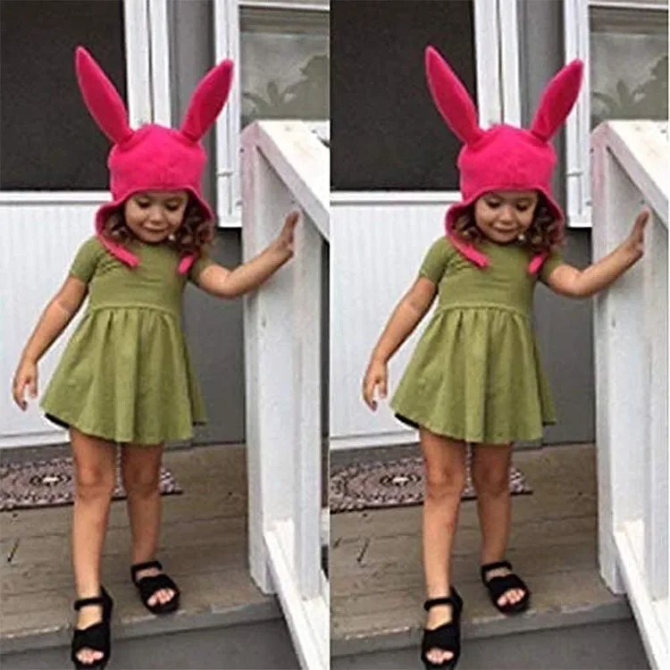 

Новая шляпа с кроличьими ушками пожарного, розовая шляпа для косплея для взрослых и детей