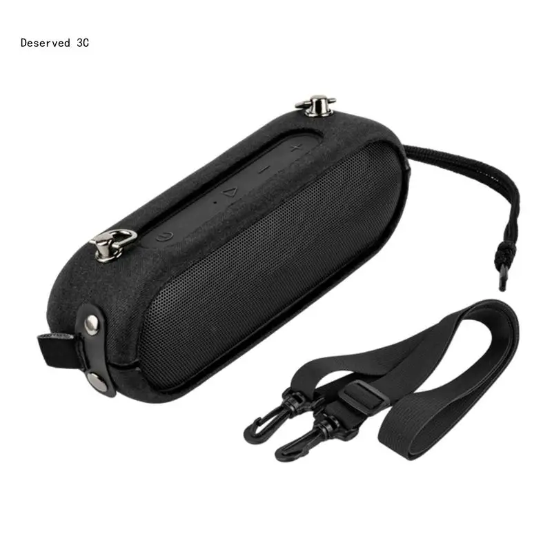 Portable Speaker Hard Case with Interior and Oxford Cloth Exterior for Tribit Speaker Secure Travel