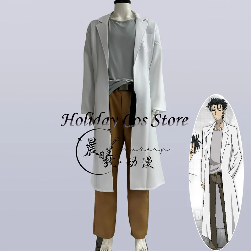

Аниме Steins Gate Rintaro Okabe Косплей Костюм Okarin Ролевая игра Rinta kun Униформа для Хэллоуина Взрослых Женщин Мужчин Cos