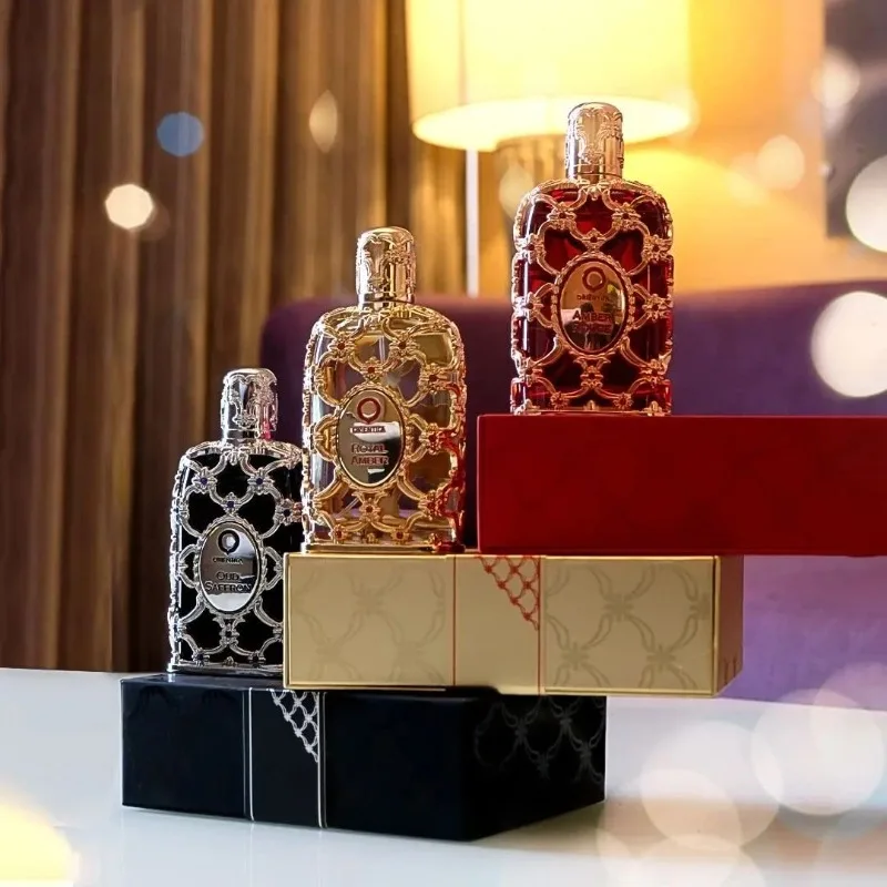 Orientica Royal Amber Eau DE Parfum con Notas Naranja Canela Sándalo Lujoso y Durable Amber Woody Fragancia Hombres Mujeres