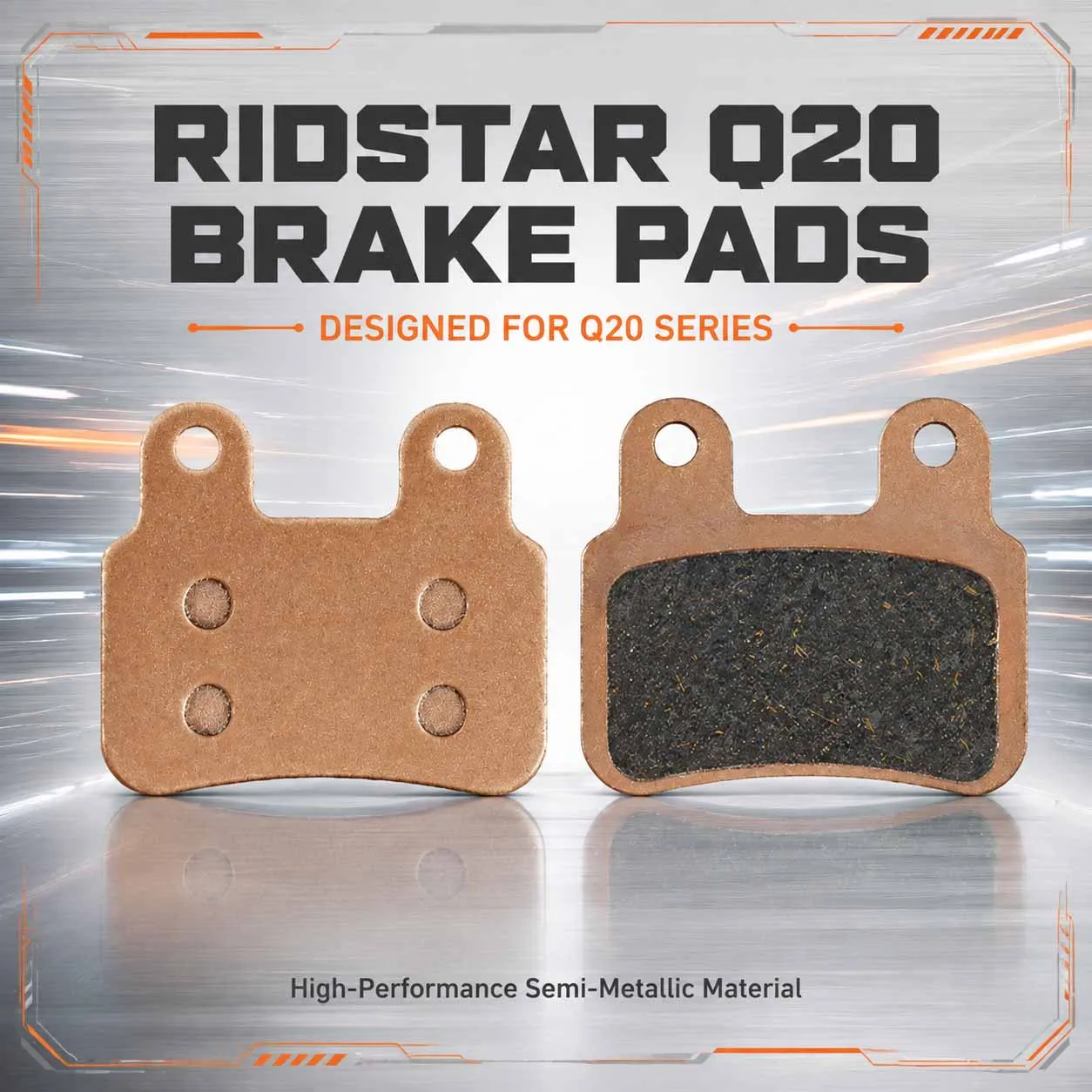 Ridstar Q20 Brake Pads for Electric Bike Accessories Hydraulic Disc Brake Q20 Pro H26 Pro