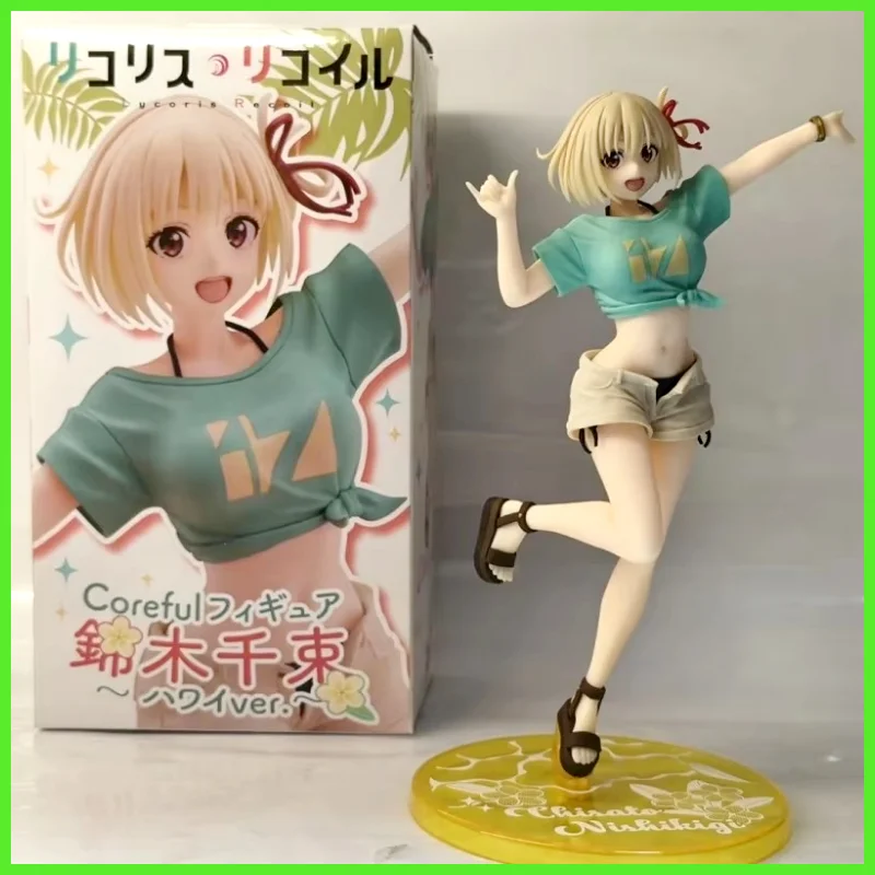

Hot Original Coreful Lycoris Recoil Nishikigi Chisato ~Hawaii State Ver.~ Pvc Anime Action Figures Model Collection Toy Gift