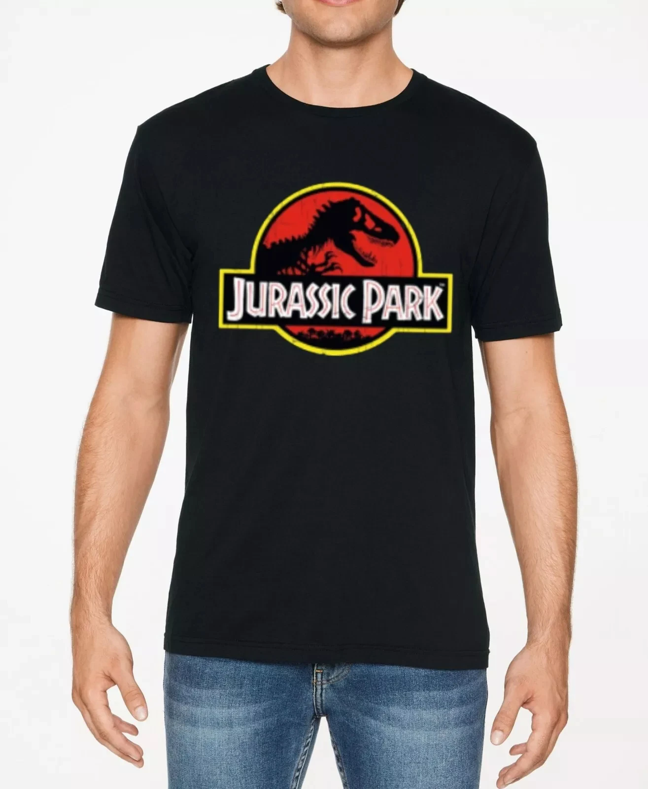

JURASSIC PARK Men's Fan Dinosaur Steven Spielberg Raptor Unisex T-Shirt Tee Top 100% Cotton T-shirt High Quality and High Weight