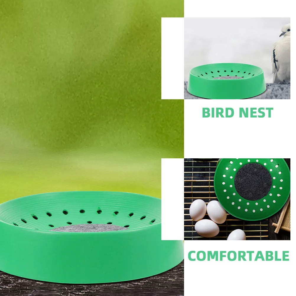 

6Pcs Plastic Bird Nesting Bowl Durable Pigeon Hatching Bowl Bird Breeding Nest Dove Quail Nesting Bed Quail Breeding Nest