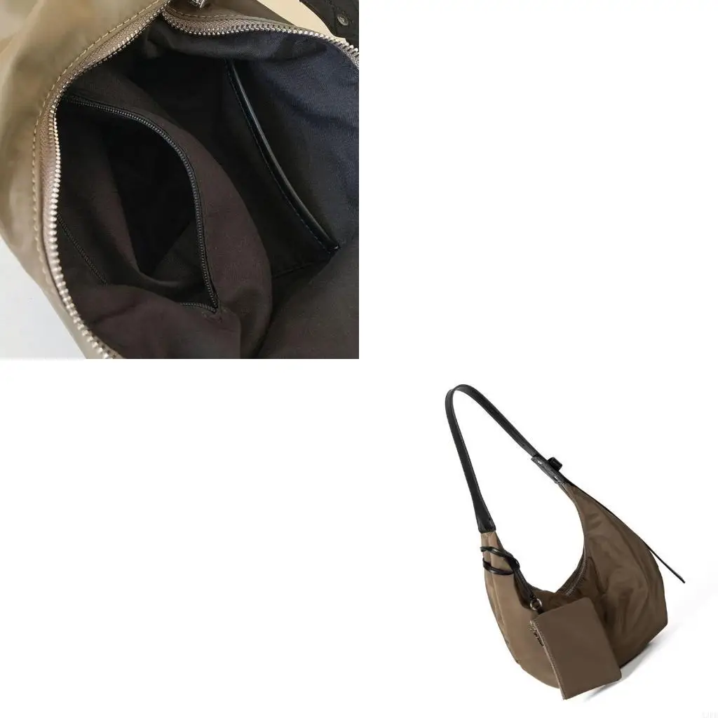 

Стильная нейлоновая сумка для подмышек в корейском стиле для женщин, легкий кошелек для пассажиров