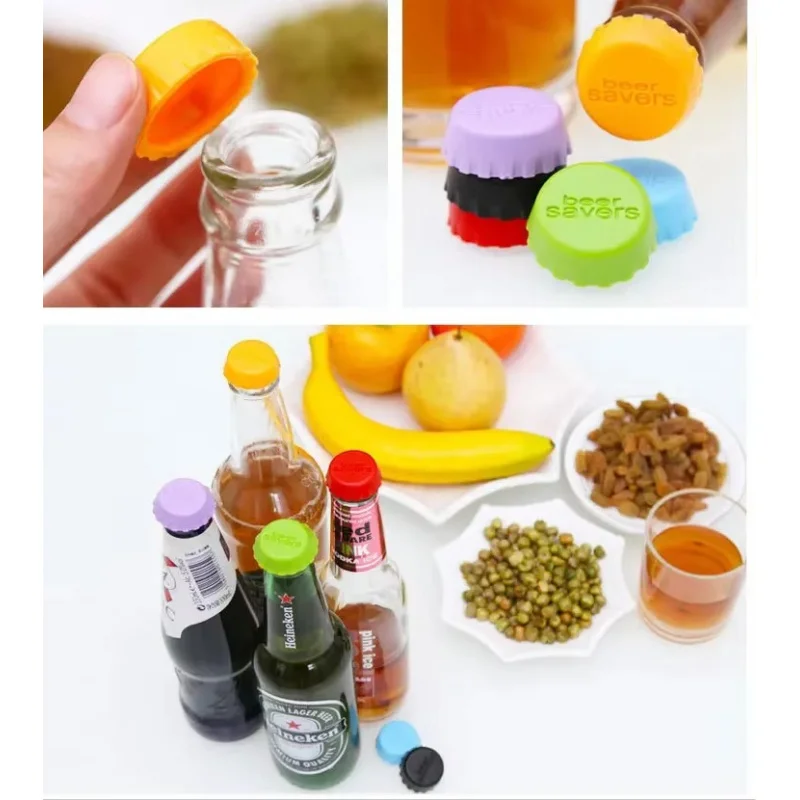 

6-42 шт. универсальная силиконовая пробка для бутылок, многоразовая герметичная уплотнительная крышка для вина, пива, масла, уксуса, герметичная защитная крышка