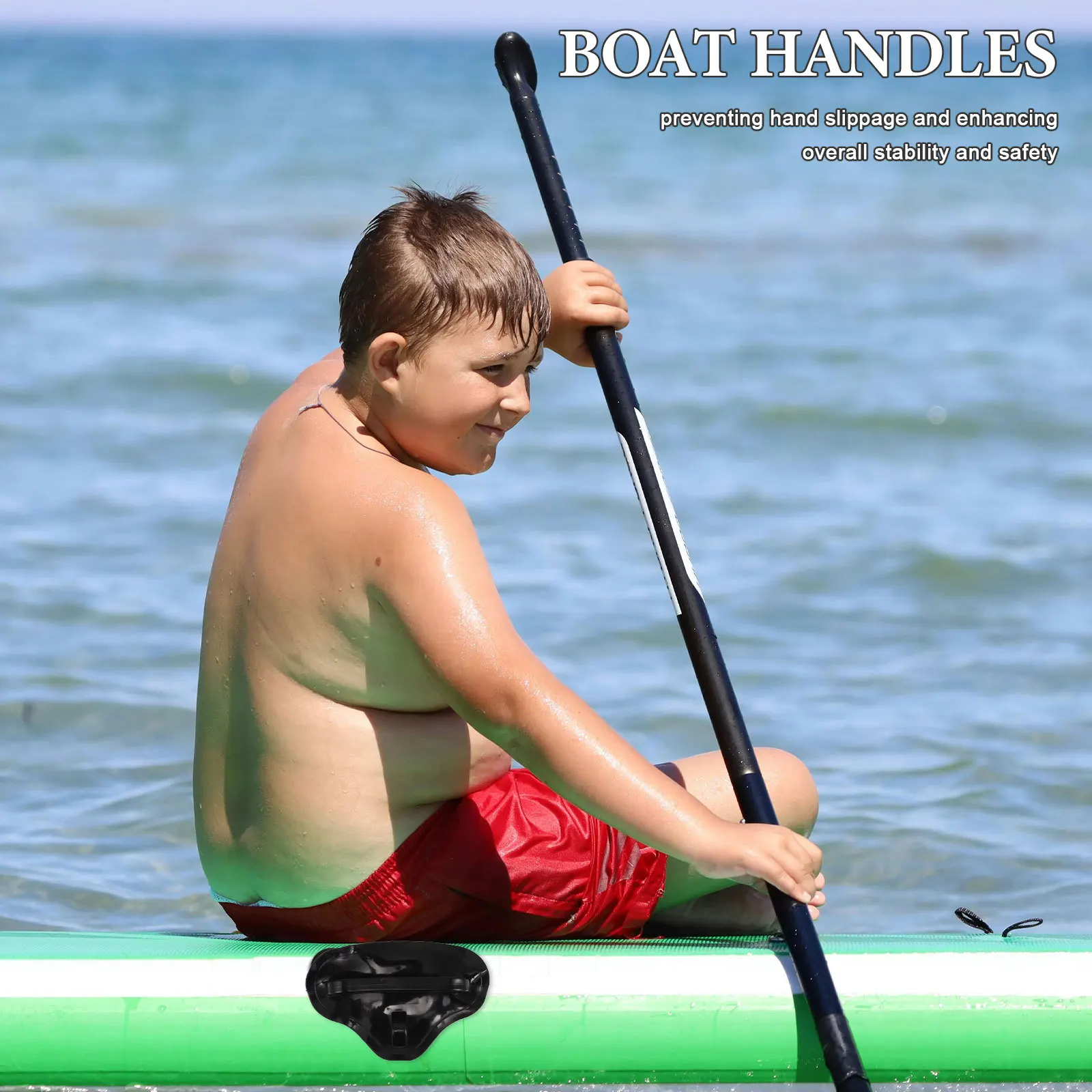 

Inflatable Boat Handle for Kayak Triangle Marine Rope Buckle Durable PVC Grab Handle Rubber Dinghy Fishing Gear