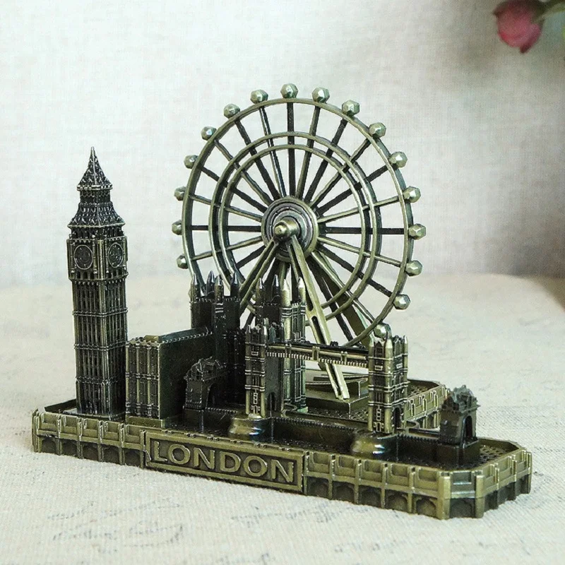 Tower of London London Bridge London Eye Big Ben Modle UK Landmark Building Tourist Souvenir Home Room Decoration Accessories