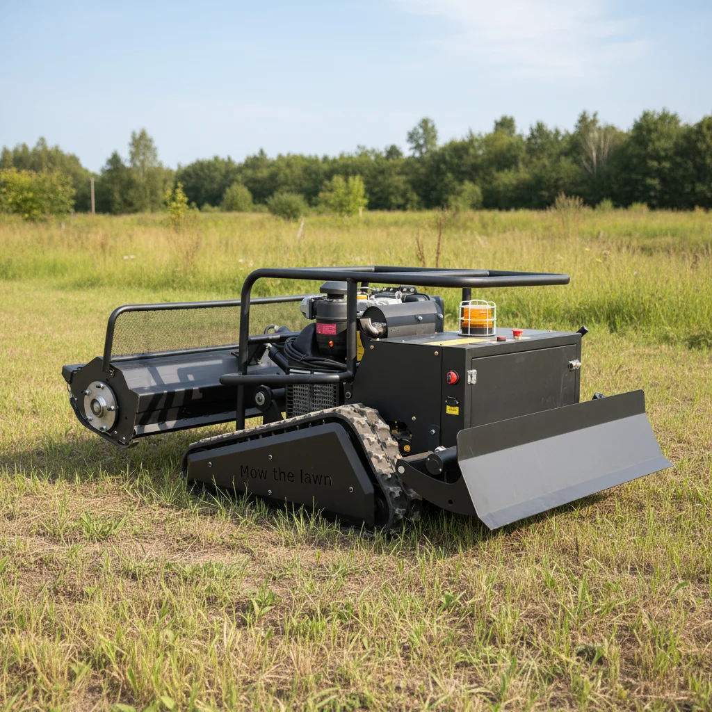 

Лидер продаж: Новая модель беспроводной гусеничной роботизированной газонокосилки с дистанционным управлением, ширина среза 1200 мм