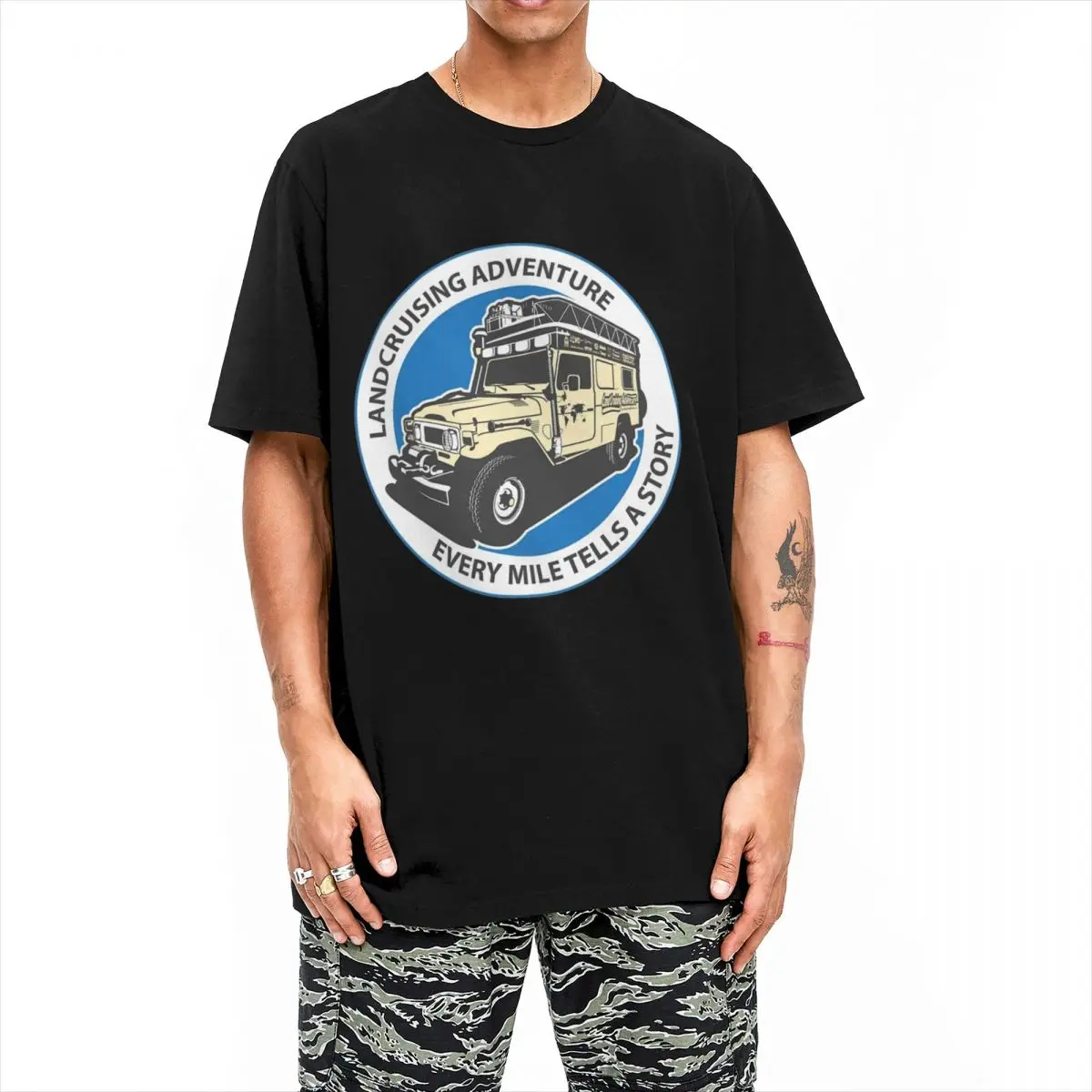 Men Women's Landcruising Adventure Shirt Apparel Funny Cotton Overland Off Road 80 Car T Shirt Top Tee Clothes Classic