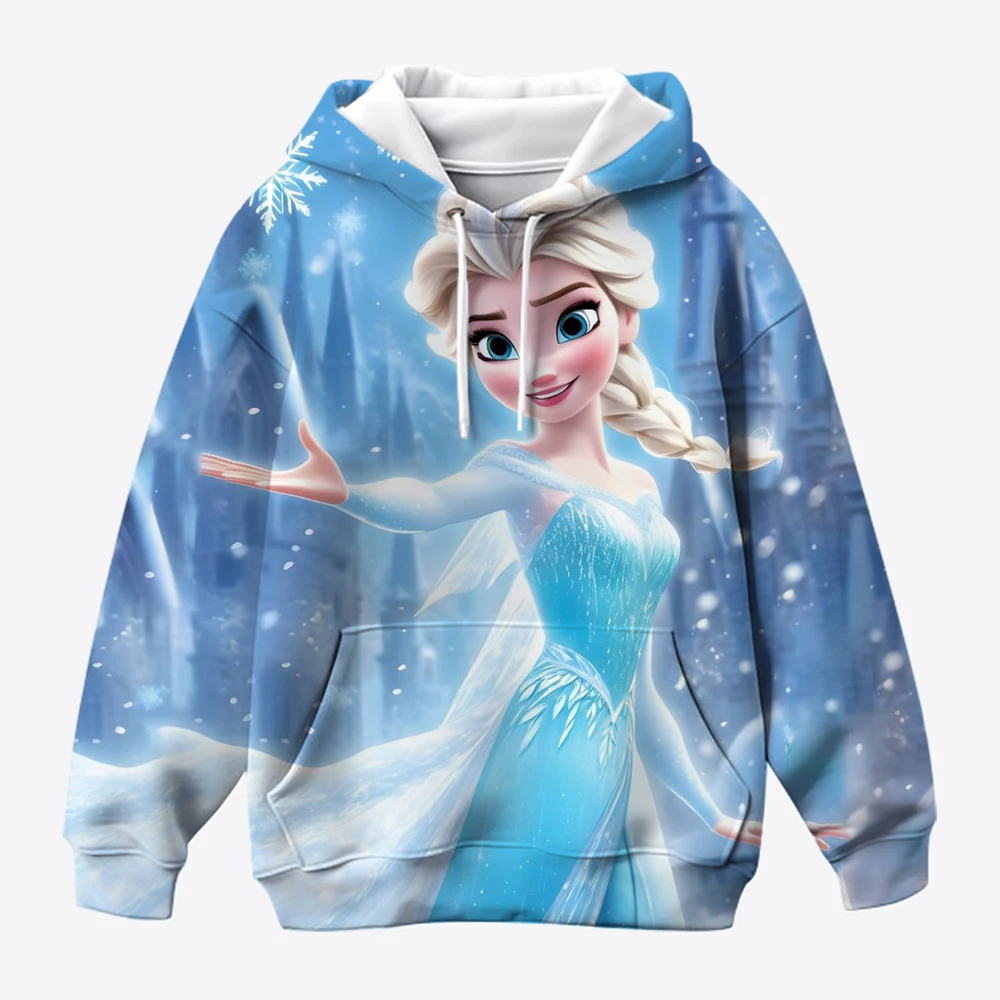 

Frozen Princess Elsa 3D Printed Autumn Student Hoodie Creative Fun Fashion Casual Hoodie for Children