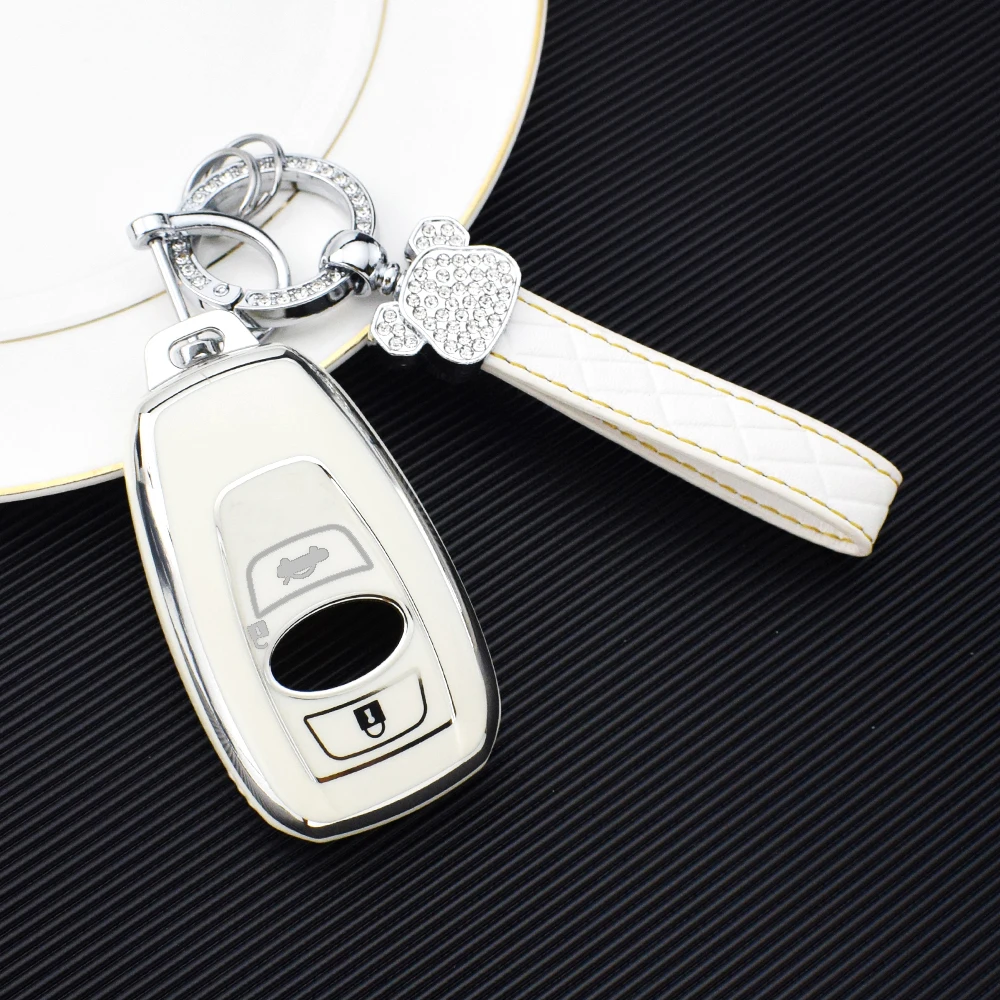 TPU Car Key Cover for Subaru Legacy XV Forester Outback BRZ SIT Remote Key Shell Case Protector Covers Auto Accessories