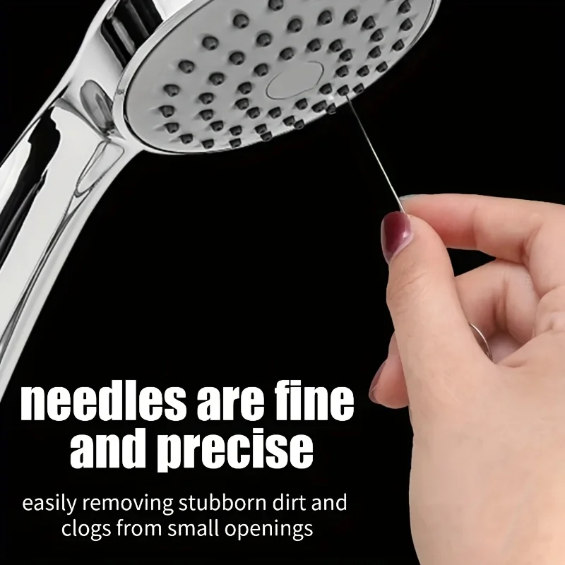Multi-size Stainless Steel Cleaning Needles 10Pcs Shower Head Gas Stove Sewer Hole Unclogging Cleaning Tools