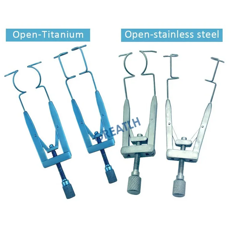 1pcs Titanium Alloy Stainless Lieberman Solid Eye Speculums Eyelid Tools Ophthalmic Instrument