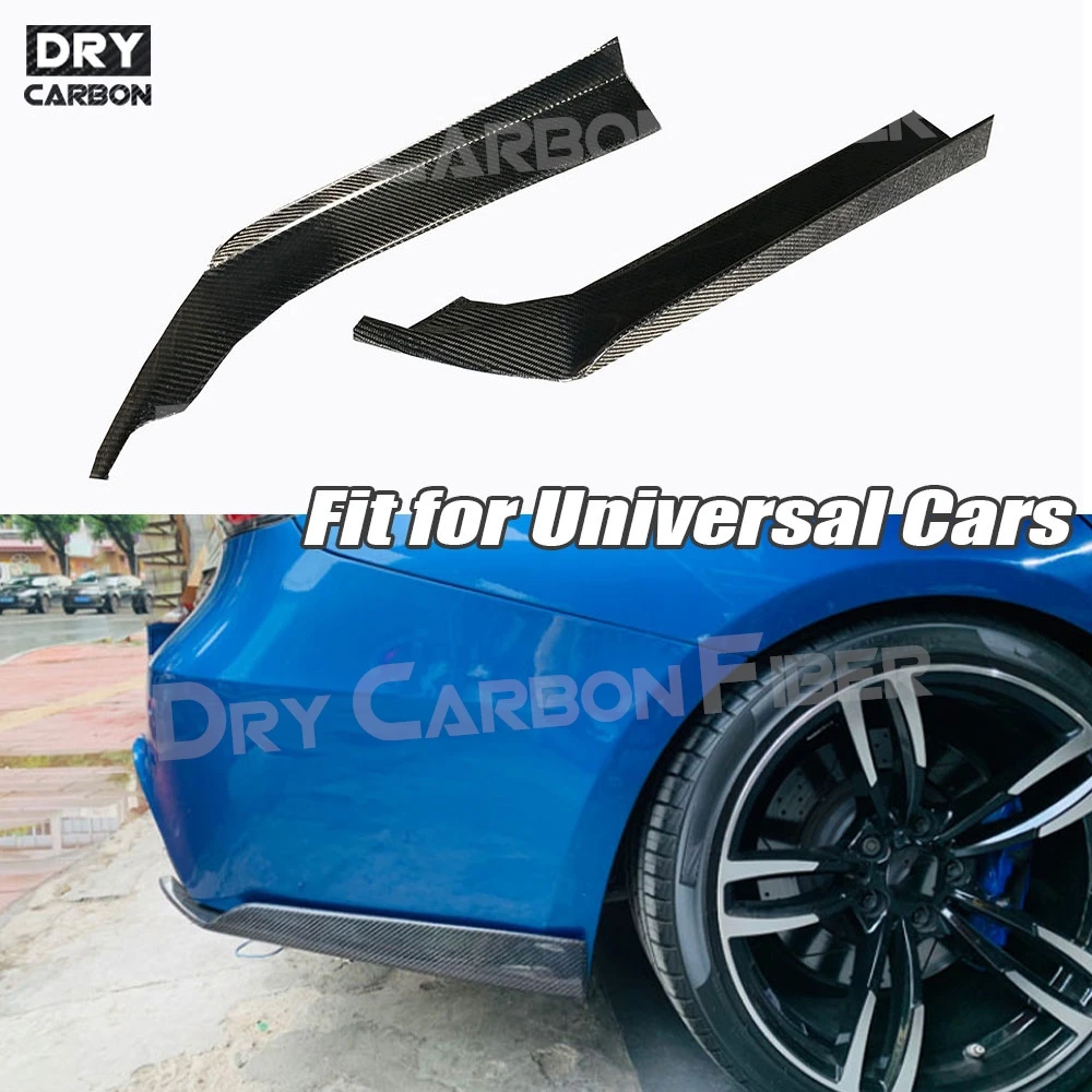 

Car Rear Splitters Side Rear Bumper Lip Diffuser Splitter Add-on Side Aprons Wrap Diffuser Spoiler Canard Tuning Universal Car
