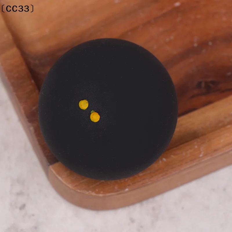 1pc Double Yellow Point Squash Balls Rubber Squash Racquet Balls Squash Speed Training For Double Yellow Dots Squash Ball〔CC33〕