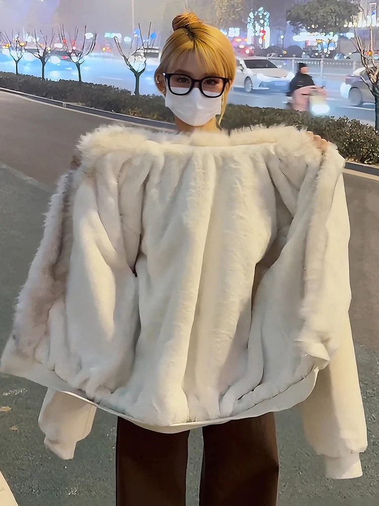 

Утепленная куртка в американском стиле из хлопка с меховым воротником для мужчин и женщин, короткое пальто, теплое, морозостойкое, зимнее, из полиэфирного волокна, с длинными рукавами