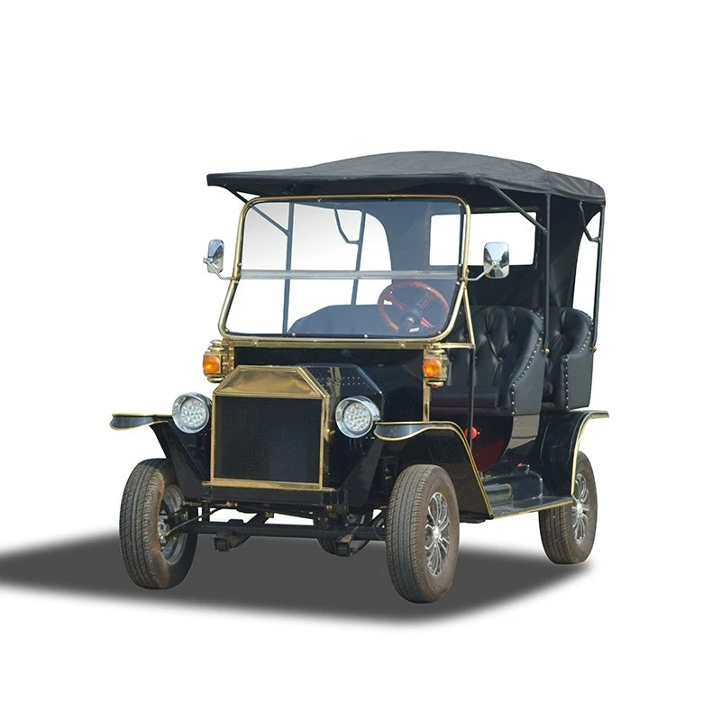 European retro classic car, scenic golf cart 5-8 seat tour, ferry electric sightseeing car