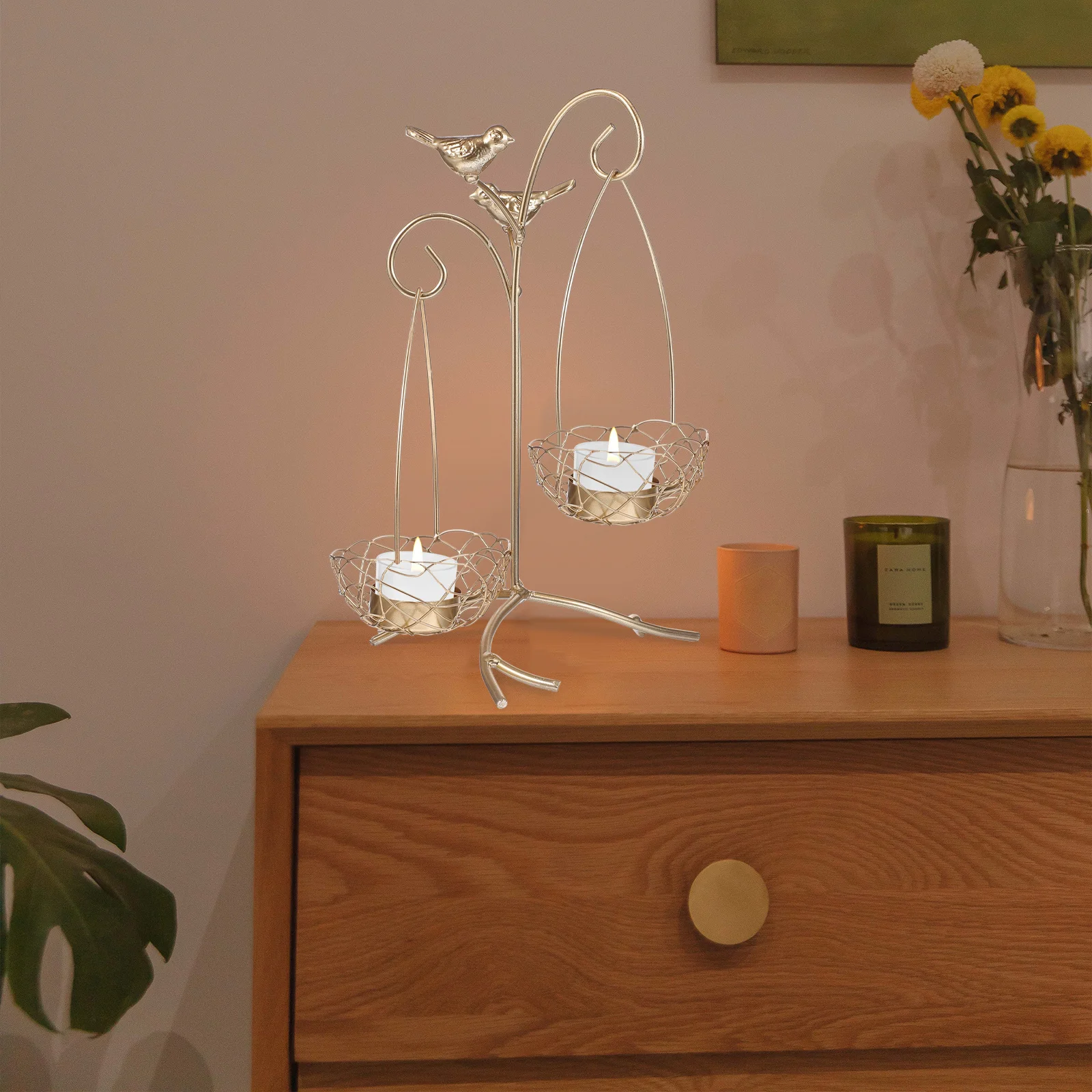 

1Pcs Aroma Candlestick Creative Nordic Style Decorative Holder Desktop Decoration Indoor Stand Ornament