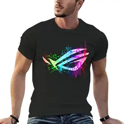 Asus Rog Premium-Camiseta con estampado animal para niños, ropa de talla grande, lisa, vintage