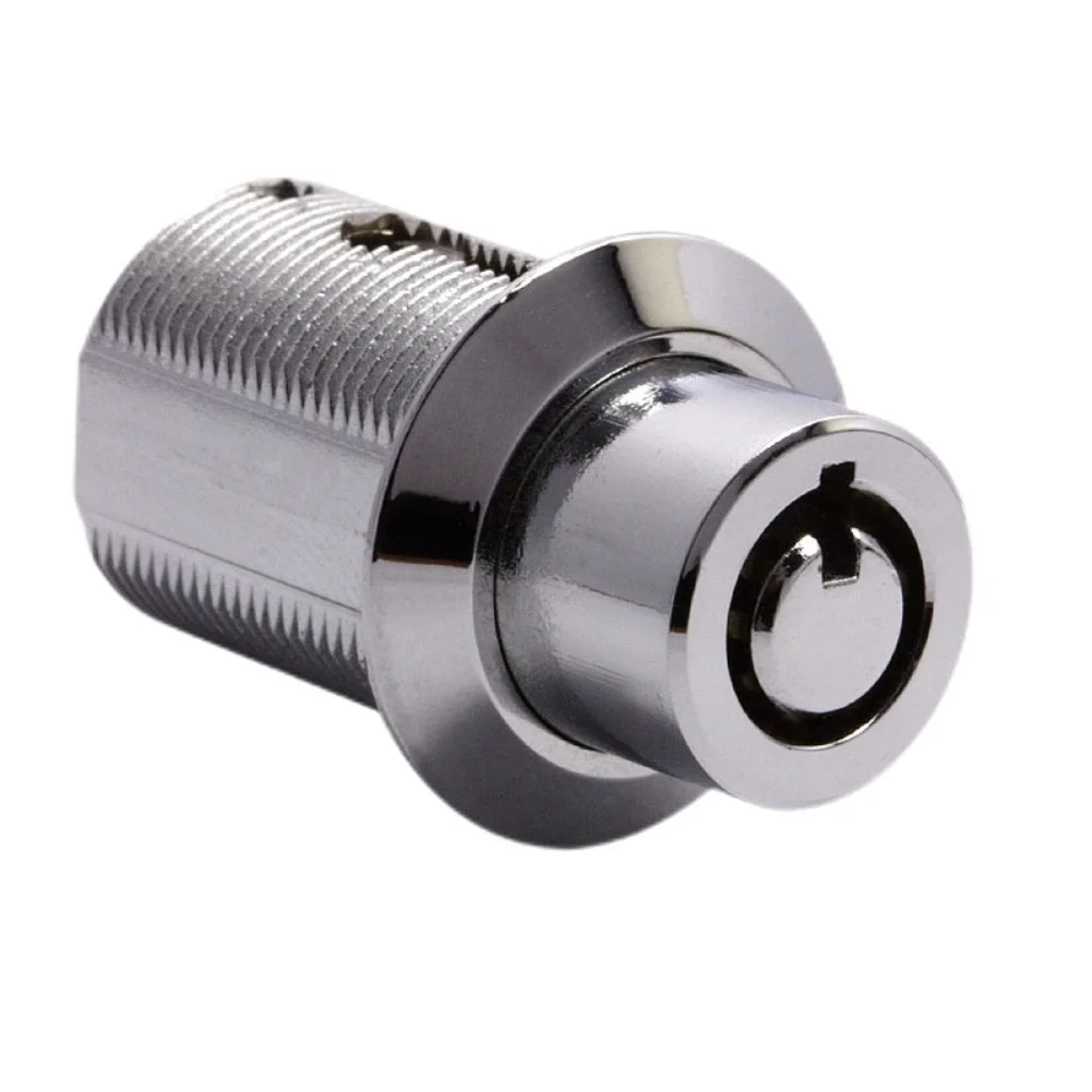 1pc MA19 Zinc Alloy Tubular-Push Cylinder Lock 19mm LED Advertisement Light Box Lock 7Pins Tubular-Push In Lock Cabinet PushLock