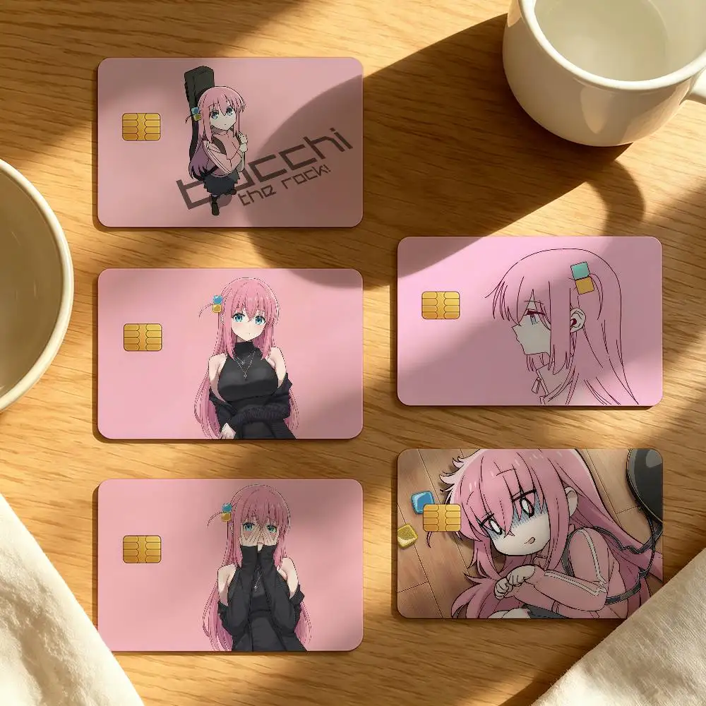 Anime B-Bocchi The Rock Ideal Gift Wrapping Option Credit Card Cover Stickers Original Design Card Stickers