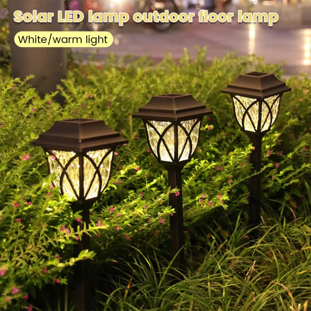 

2Pack Solar Pathway Lights Outdoor LED Solar Garden Lights Waterproof Solar Landscape Lights for Lawn Patio Yard Garden Walkway