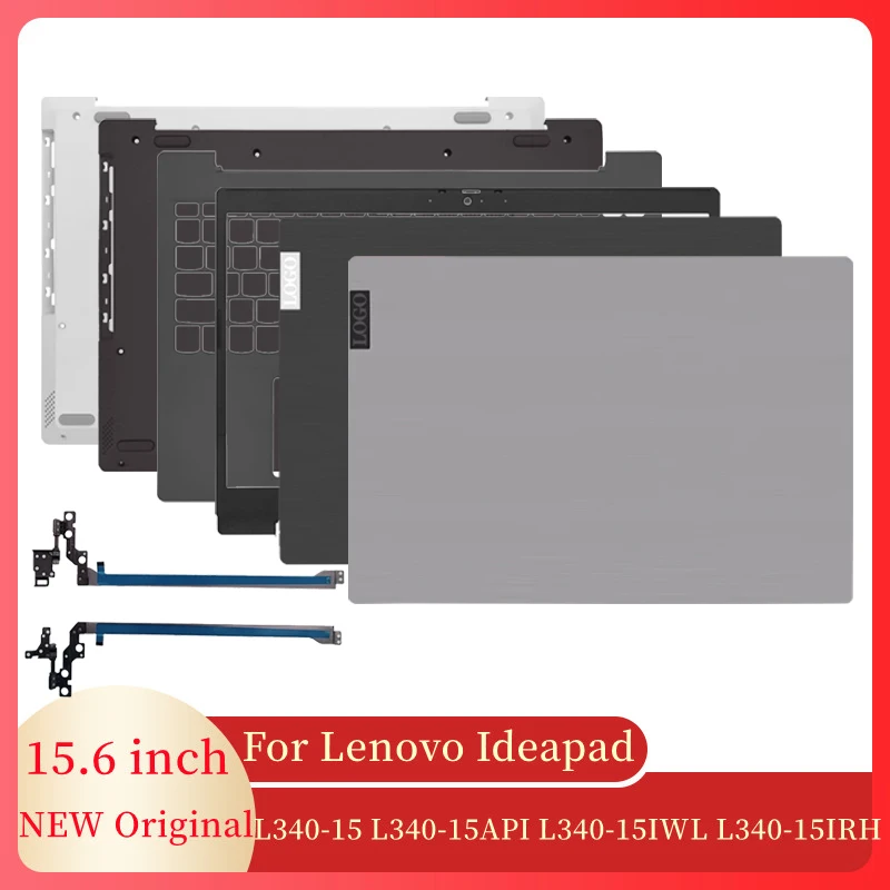 laptop top case para lenovo ideapad lcd tampa traseira frame frontal dobradicas palmrest caixa inferior l34015 l340 15api l340 15iwl irh novo 01