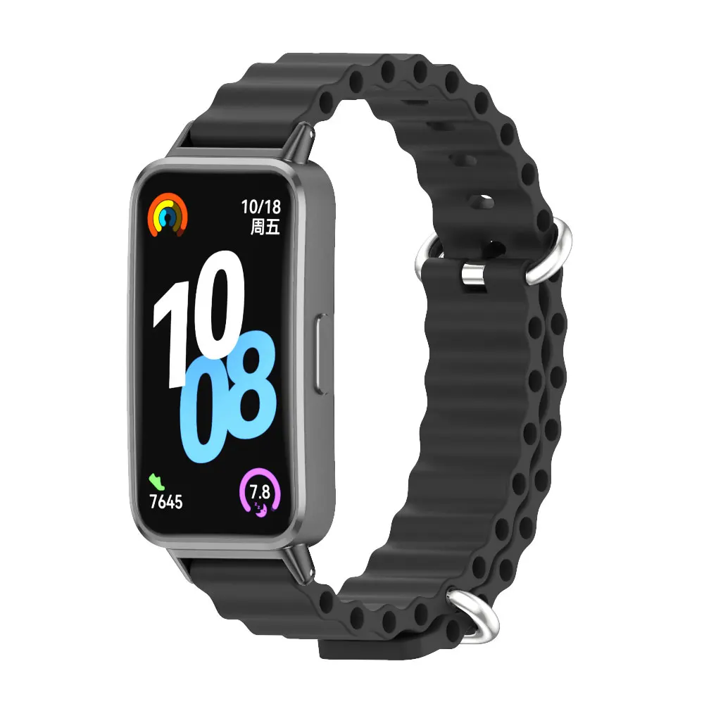 Bracelet pour Huawei Band 10 accessoires bracelet pour Huawei bande intelligente 10 9 8 bracelet de montre en Silicone pour Huawei Band 9 remplacement