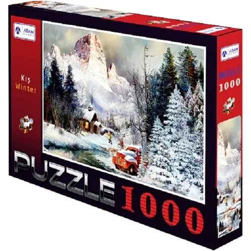 Man Games Winter 1000 Piece Jigsaw Puzzle ( 48 X68)