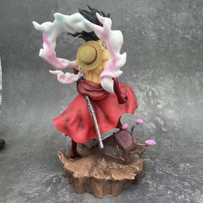 One Piece Luffy Gear 4 Snakeman Figure Wano Country New Anime Statue Ornament With Detailed Scene Base For Anime Fans Collectors - view 5