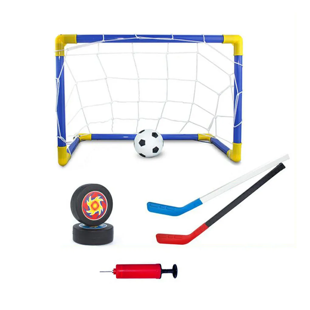 

Mini Folding Soccer Goal Post Net Set Pump Home Game Football Goal Post Frame Indoor Outdoor Child Game Toys Lightweight Parts