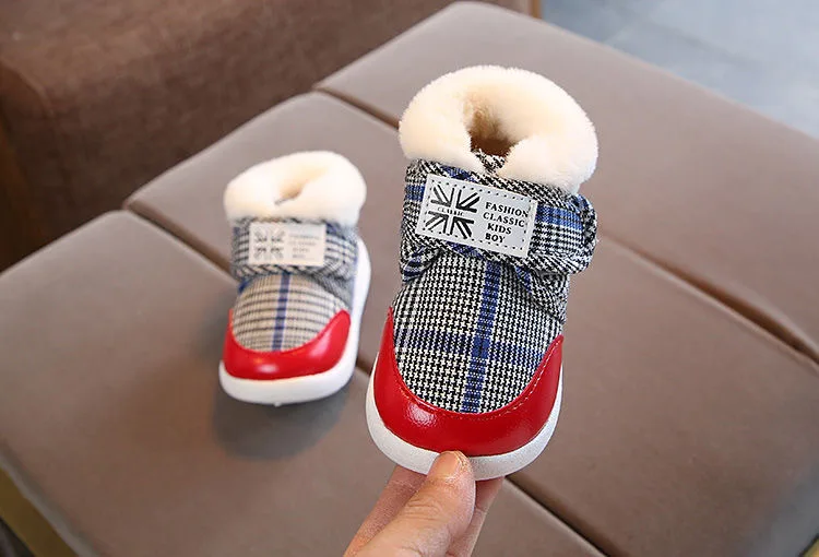 Kinder-Schneestiefel Winter Baby Jungen Warme Schuhe Kleinkind Mädchen Plüsch Gefütterte Verdickte Outdoor-Schuhe 0-5 Jahre Kinder Baumwollschuhe – Detail 16