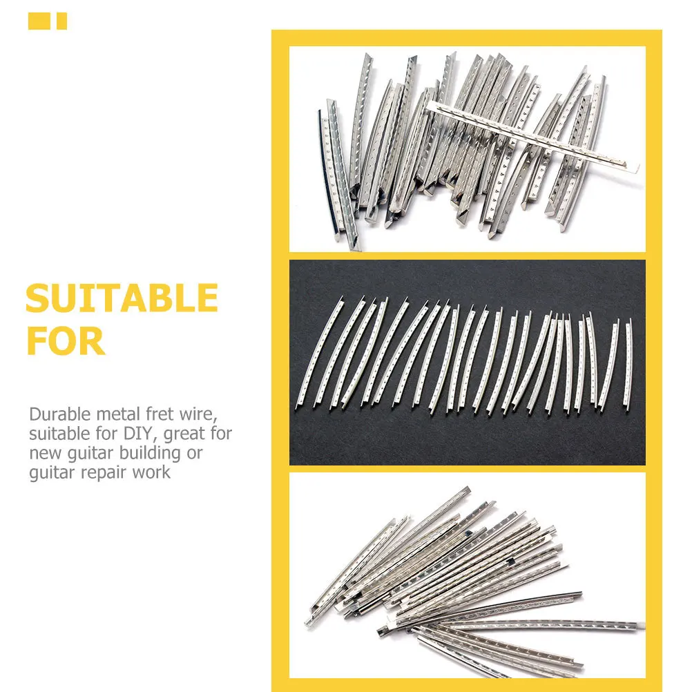 1 مجموعة الغيتار الحنق سلك معدني قابل للحرارة دائم ل الغيتار باس الأصابع إصلاح الملحقات استبدال سلك الحنق المعدني #1