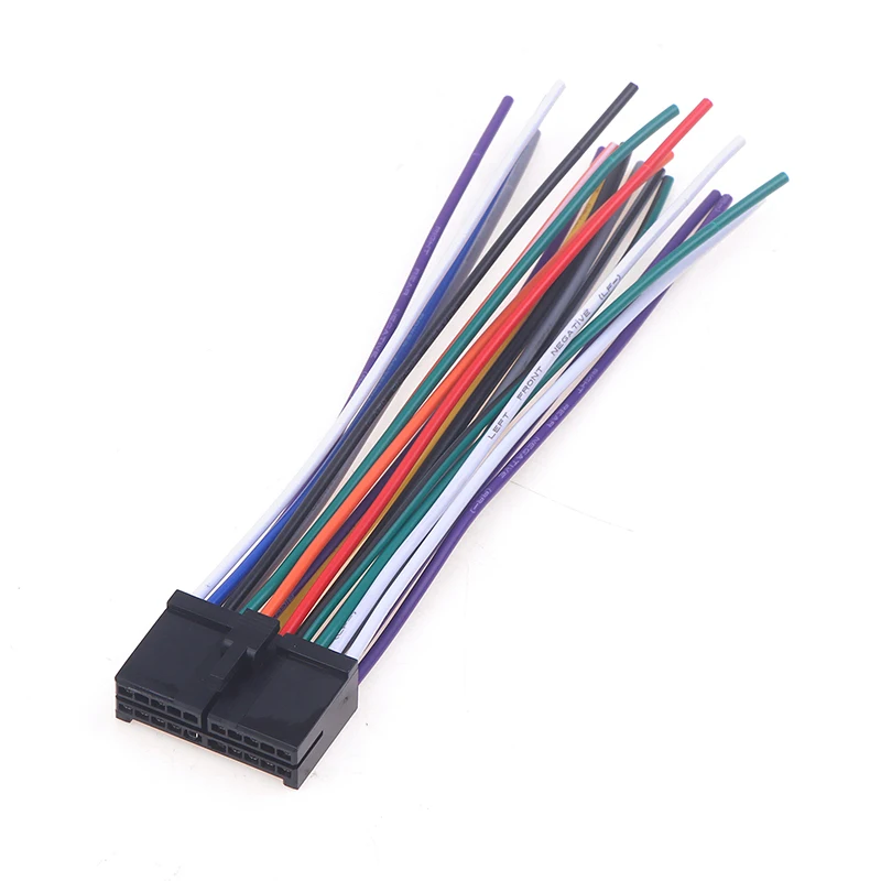 Wholesale Car Radio Wire Harness 20pin Audio Wiring Adapter Cd Dvd Connector Cable T-plug Power Cord Modified Parts