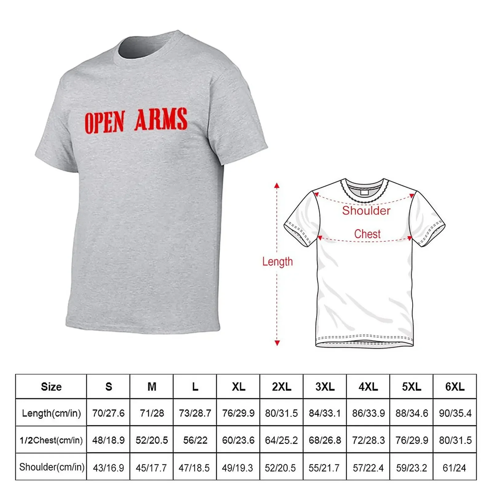 OPEN ARMS Pep Guardiola T-Shirt summer tops shirts graphic tees men t shirts